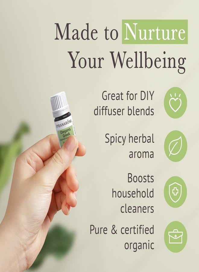 Pranarom - Oregano Essential Oil (5ml) - 100% Pure Natural Therapeutic Grade Essential Oil for Diffusing and Cleaning | USDA and ECOCERT Certified Organic - Image 5